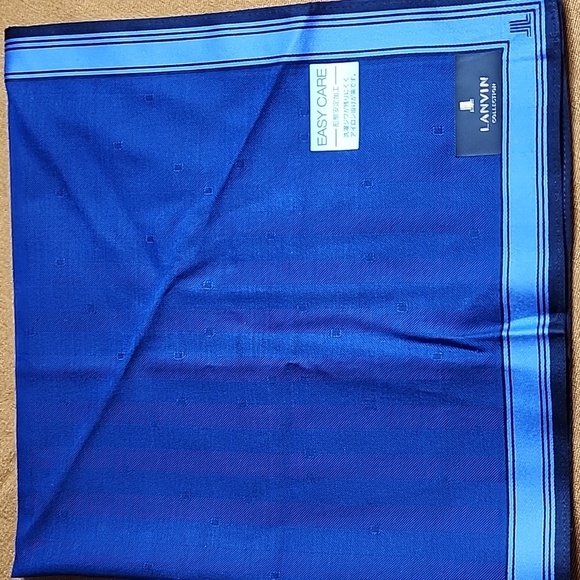 Lanvin Paris Handkerchief Brandnew cotton - Picture 1 of 7